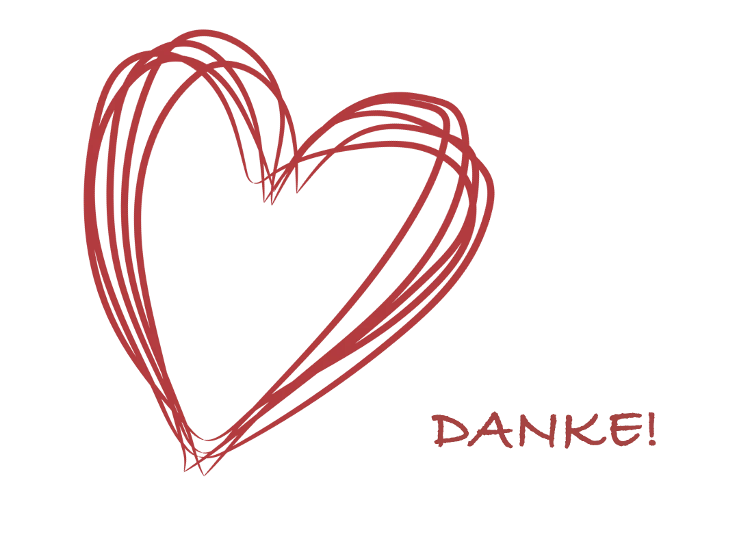 Gezeichnetes rotes Herz